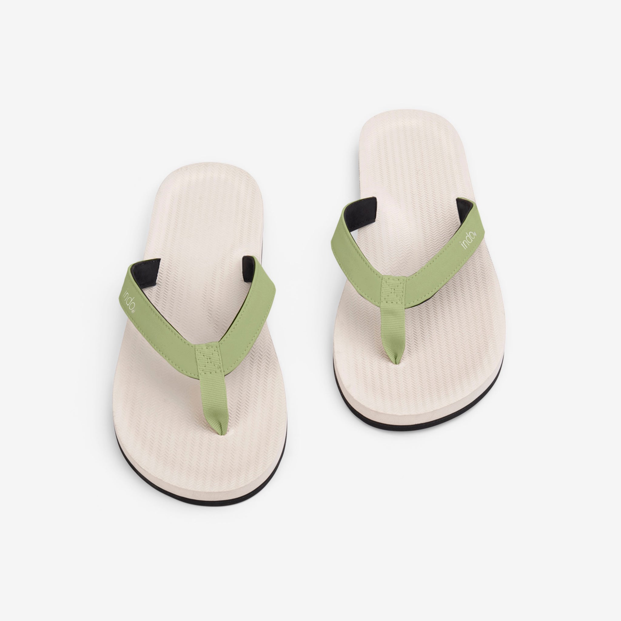 Mens Flip Flops - Sea Salt/Olive