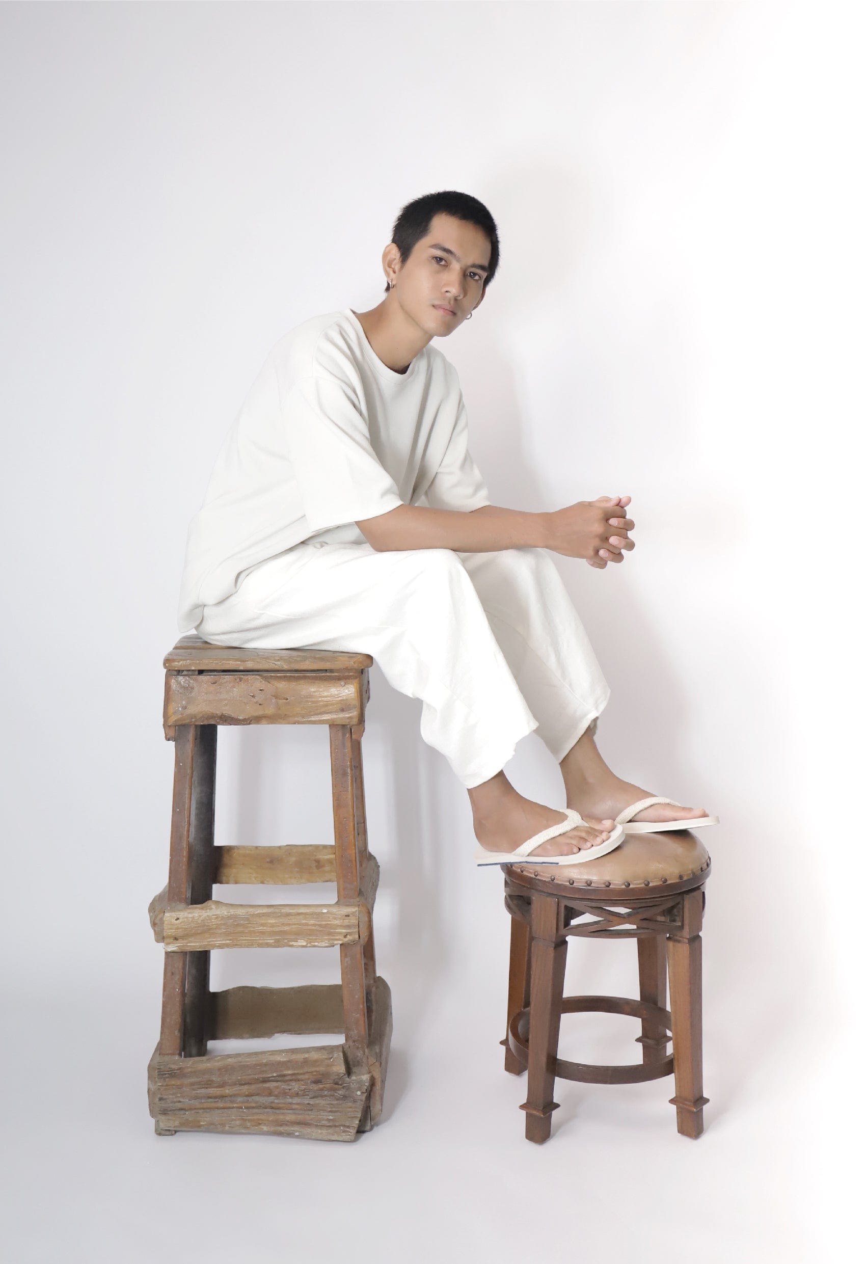 Mens Flip Flops Pable - Sea Salt/Natural