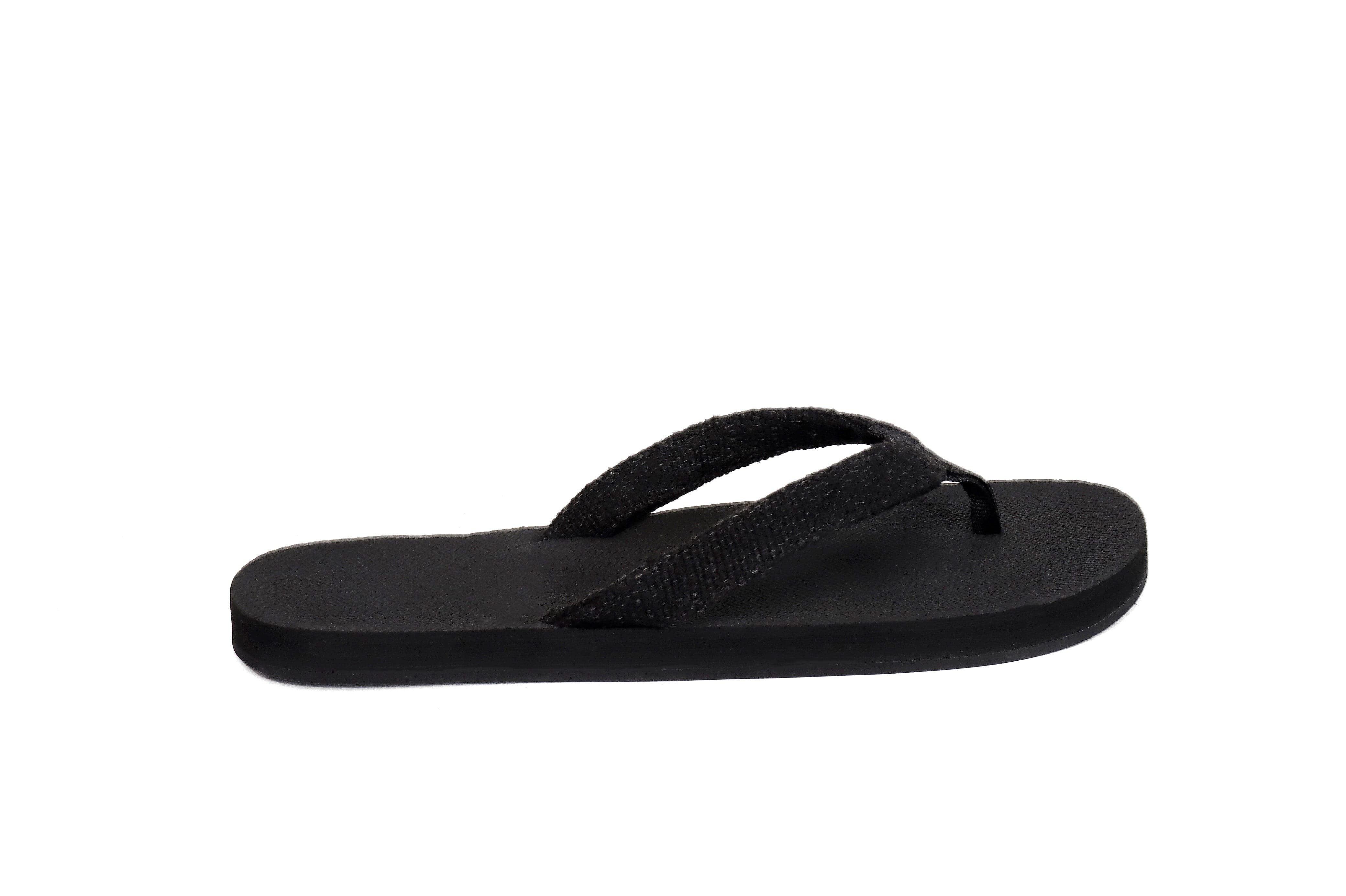 Mens Flip Flops Pable - Black/Ketapang