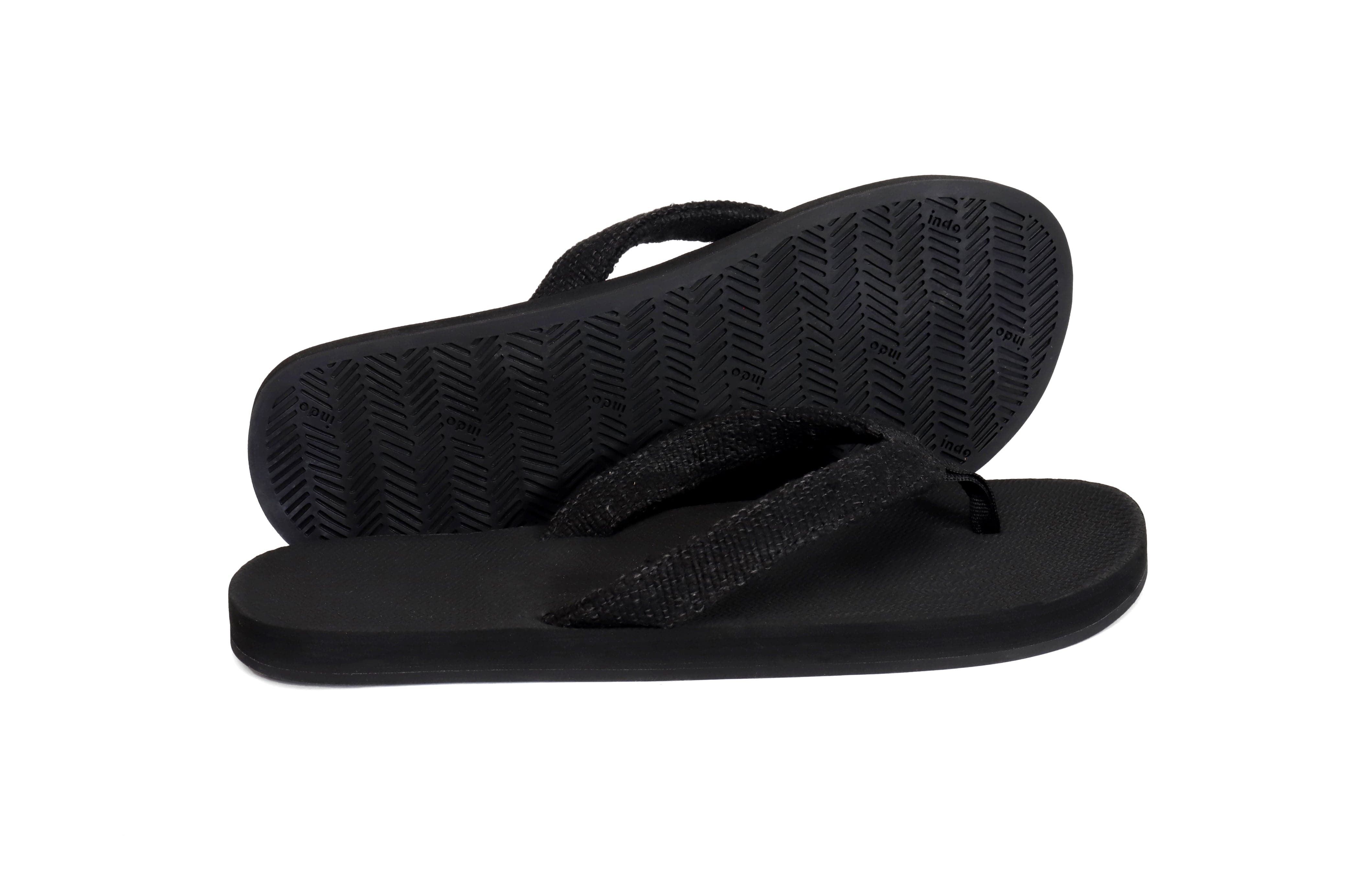 Mens Flip Flops Pable - Black/Ketapang