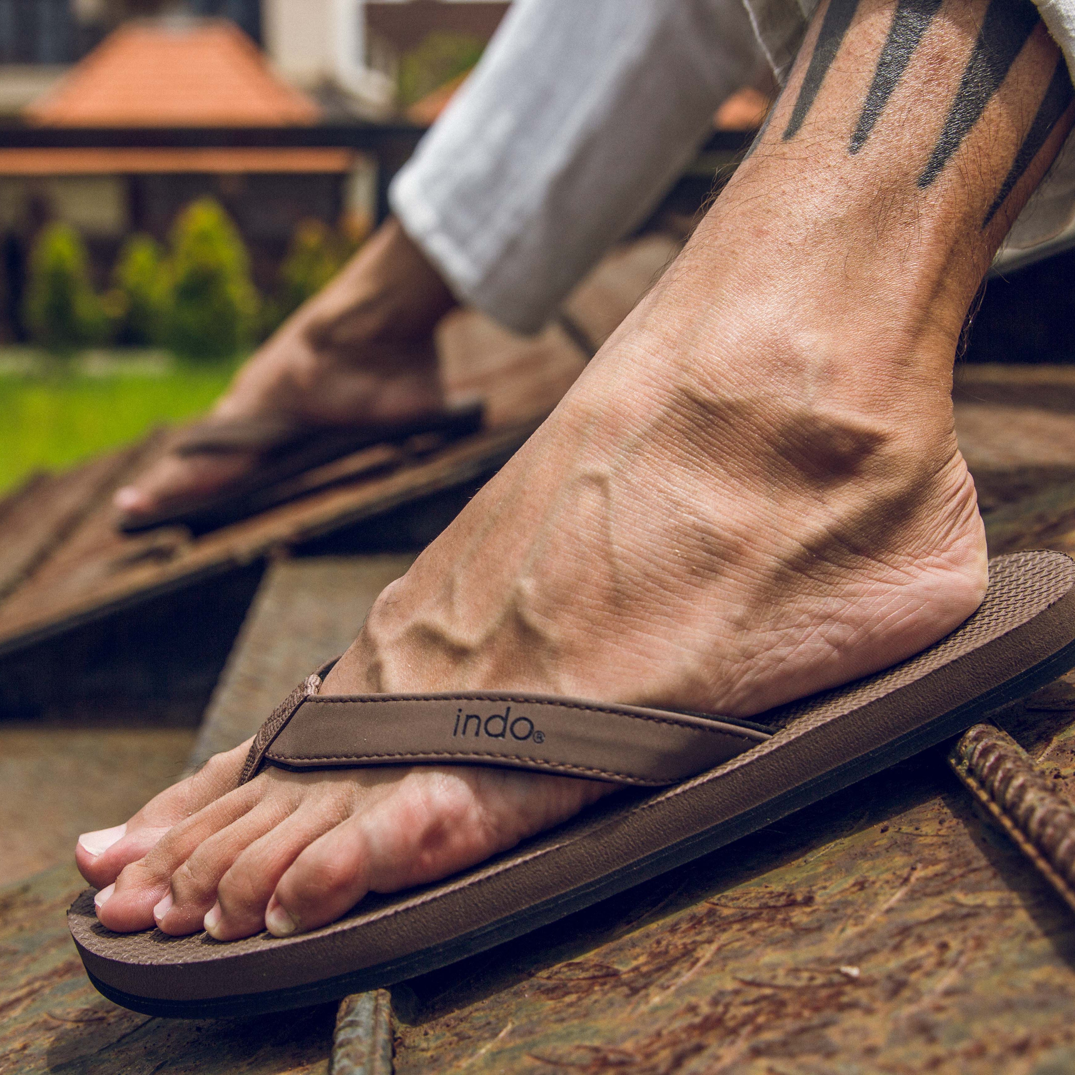 Mens Flip Flops - Soil