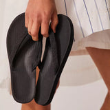 Women's Pable Flip Flops Black/Ketapang