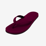 Women's ESSNTLS Flip Flops Burgundy