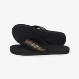 Women's Handep Flip Flops Black Batit Dark