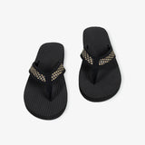 Women's Handep Flip Flops Black Batit Dark