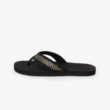 Women's Handep Flip Flops Black Batit Dark