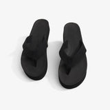 Women's Platform Flip Flops Black