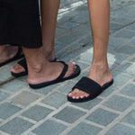 Women's Slide Recycled Pable Straps - Ketapang/Black - Indosole