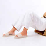 Women's Sneaker Sole Platform Slide Sea Salt/Sea Salt Sole