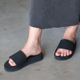 Women's Platform Slide Black